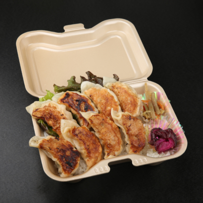 hinaizidori daburu gyouza bento